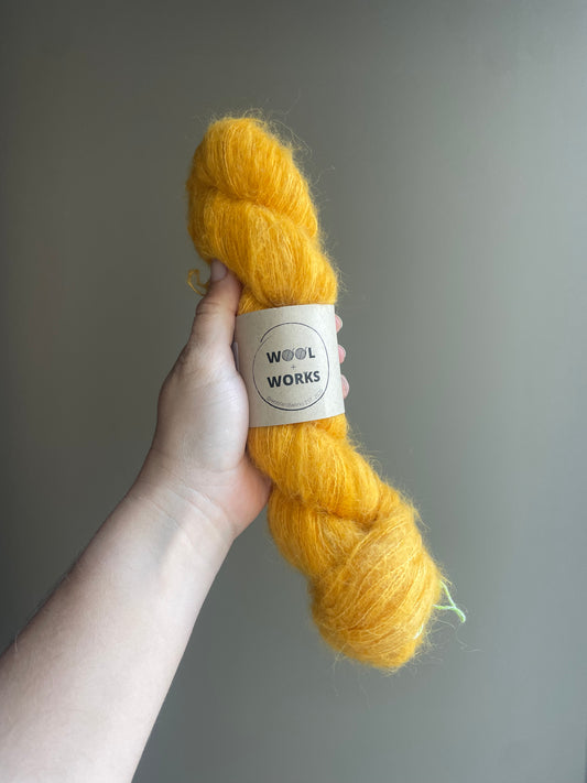 IN STOCK OOAK Suri Silk Lace Yarn - Hand Dyed Yarn