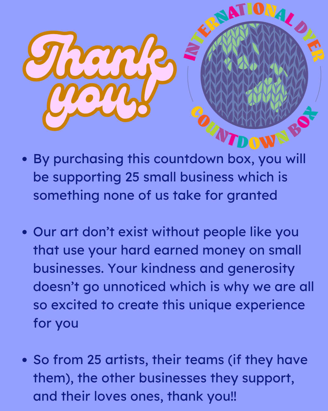 International Dyer Countdown Box 2026