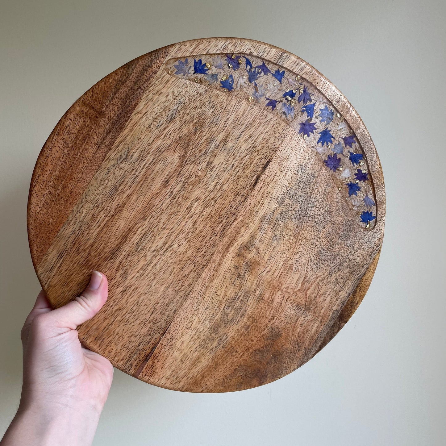 Floral Resin Cheese Board - Charcuterie Board