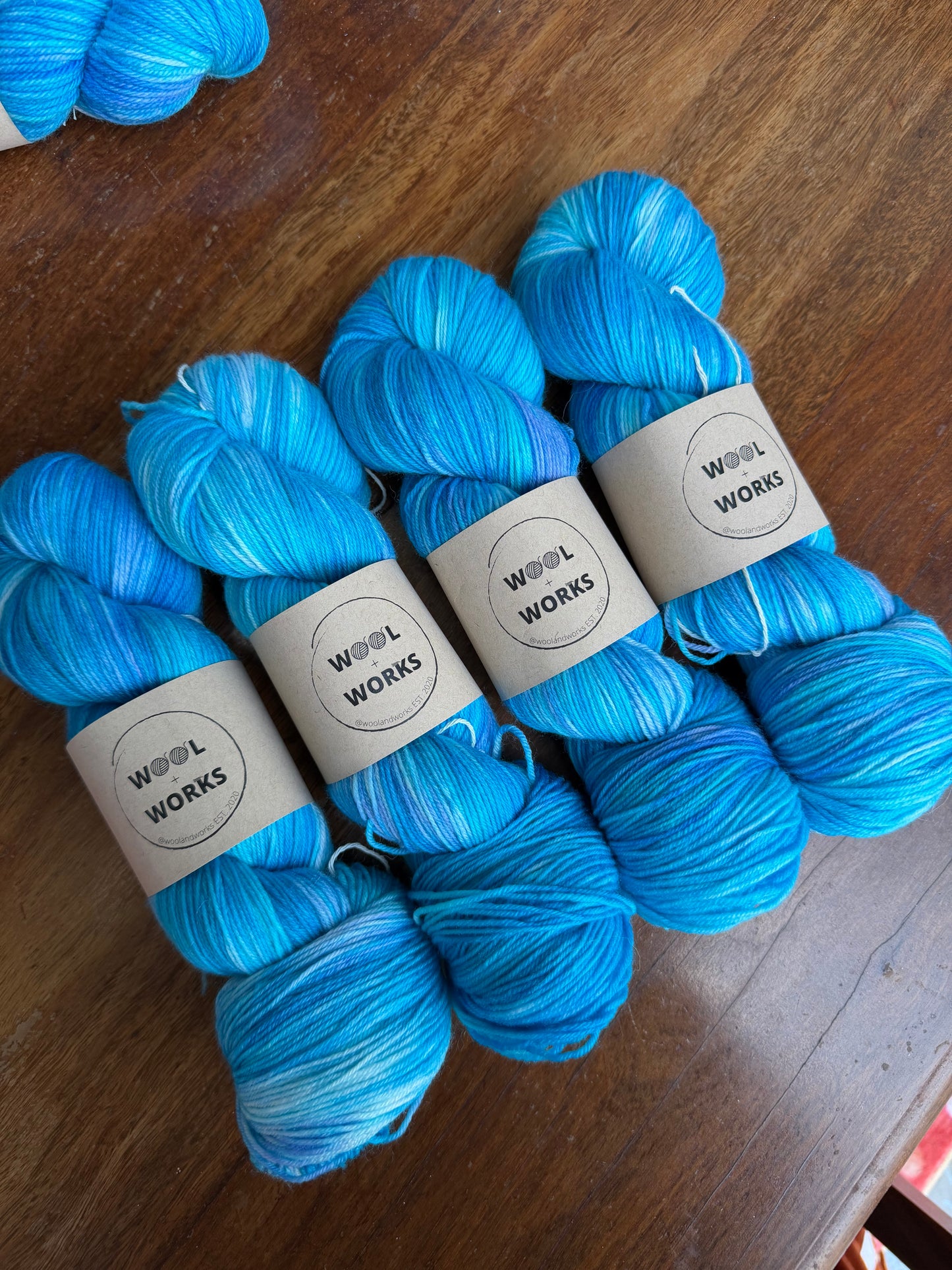 IN STOCK Aqua Aura - Hand Dyed Yarn