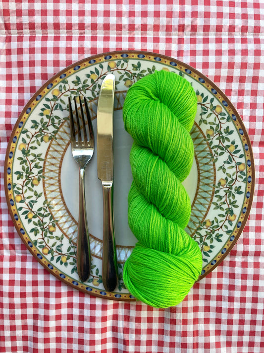 IN STOCK Green Tape - Hand Dyed Yarn
