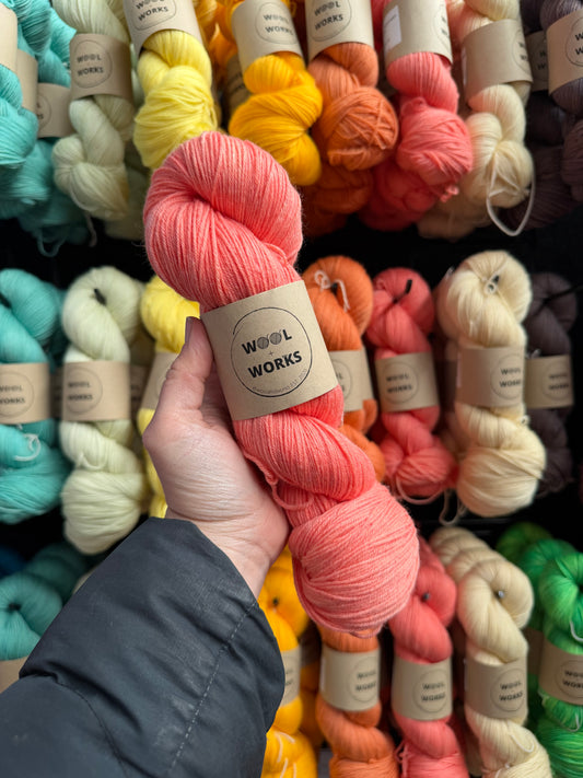 PREORDER Peachy - Hand Dyed Yarn