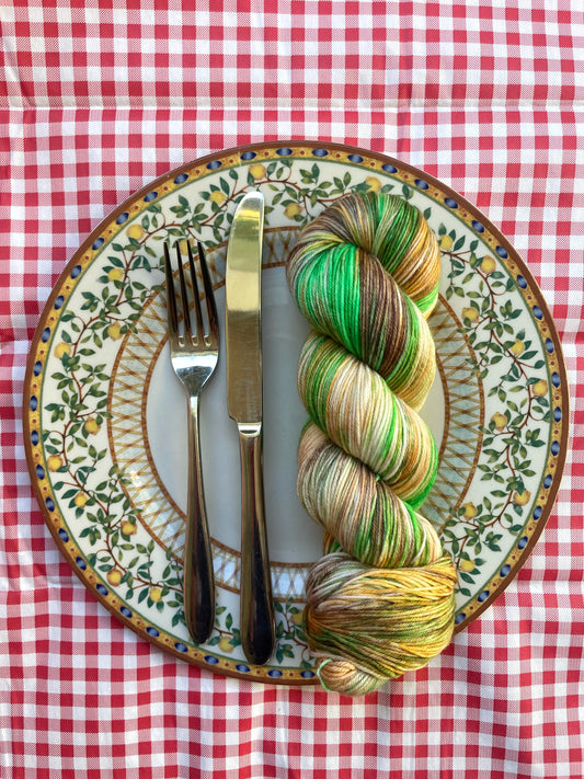 PREORDER Minty Snickers Bar - Hand Dyed Yarn
