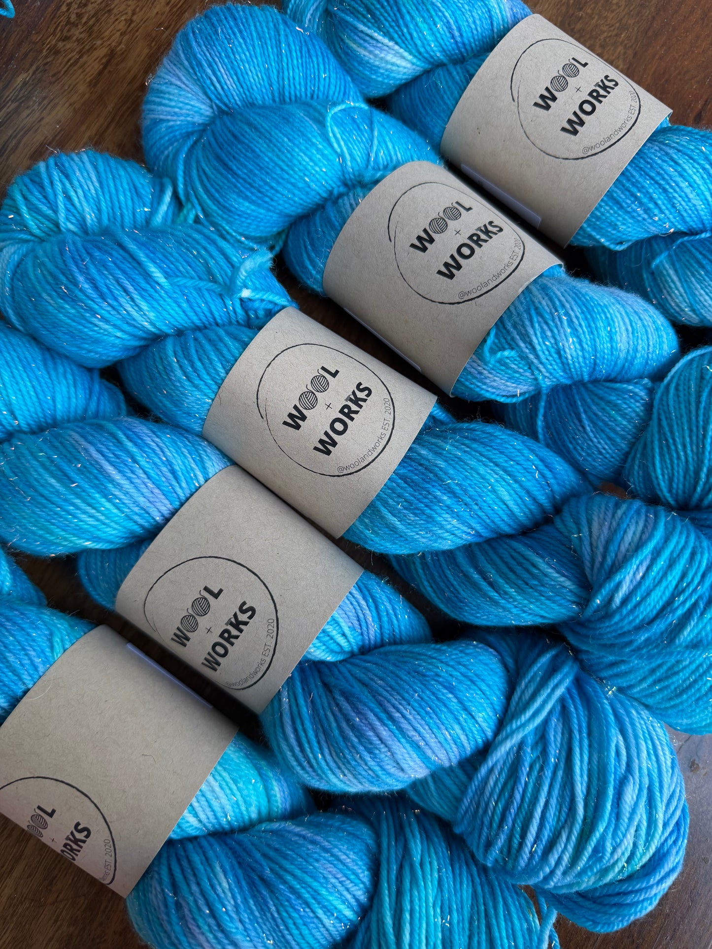 IN STOCK Aqua Aura - Hand Dyed Yarn