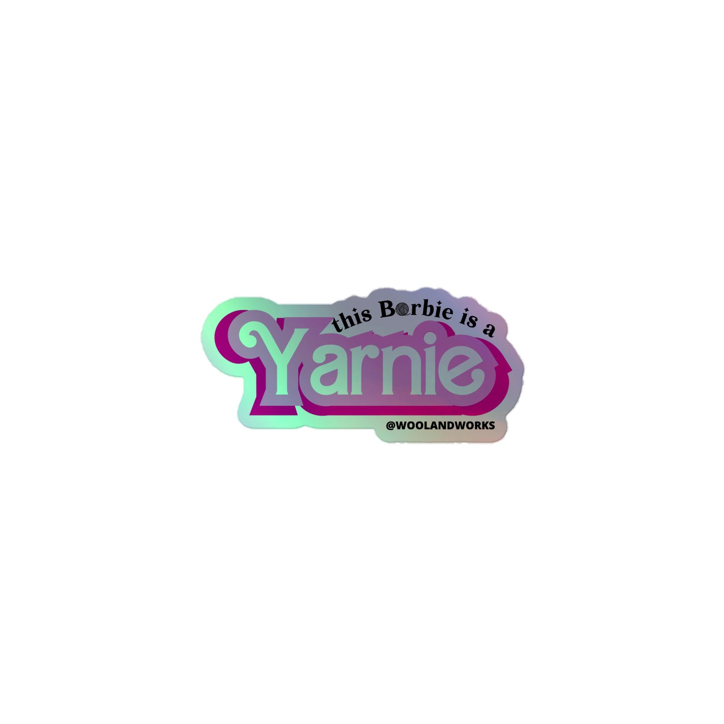 Yarnie Holographic Sticker